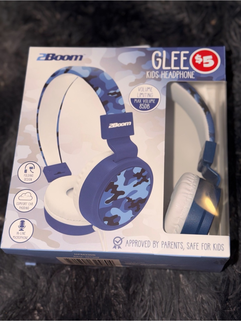 Glee Kids Headphones - Blue Camo